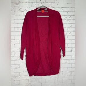 VTG Nike Cardigan Jacket Womens Small Open Front Pocket Athletic Sweater Swoosh‎
